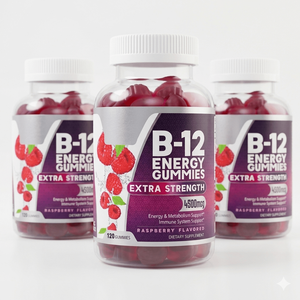 Vitamin B12 Energy Gummies - Sip2Glow™